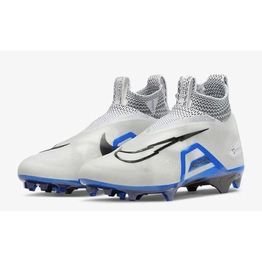 Mens Sz 16-Nike Alpha Menace Elite 3 Football Cleats White Game Royal CT6648-101